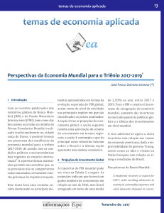 Perspectivas da Economia Mundial para o Triênio 2017