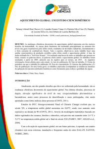 aquecimento global: um estudo cienciométrico