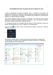 Passo a passo configuração Java