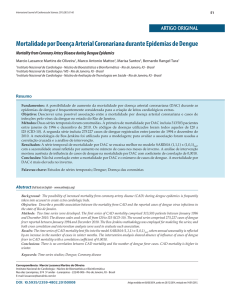 Mortalidade por Doença Arterial Coronariana durante Epidemias de
