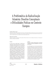 A Problemática da Radicalização Islamista: Desafios Conceptuais e