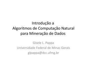 Parte 3: Algoritmos de Computação Natural para Mineração de Dados