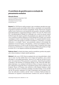 O contributo da genética para a evolução do