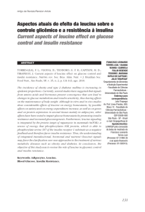 Aspectos atuais do efeito da leucina sobre o controle glicêmico e a