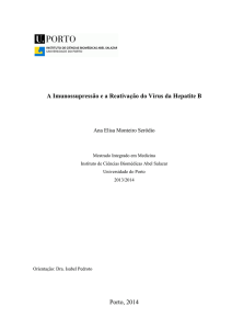 A Imunossupressão e a Reativação do Vírus da Hepatite B
