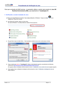 Procedimento para Instalação de Software/Servidor - Sefaz-BA