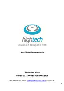 www.hightechcursos.com.br Material de Apoio CURSO de JAVA