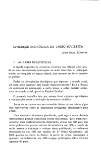 EVOLUÇÃO ECONÔlvIICA DA UNIÃO SOVIÉTICA