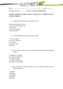 Medidas dos ângulos internos e externos de um polígono convexo e