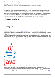 Java no desenvolvimento de jogos