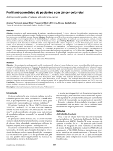 Perfil antropométrico de pacientes com câncer colorretal