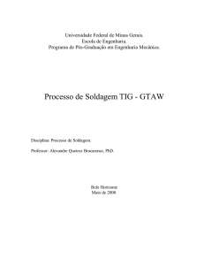 Processo de Soldagem TIG - GTAW
