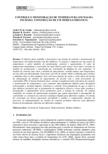Controle e Monitoração de Temperatura em Malha Fechada: Constru