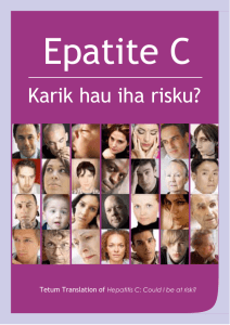 Epatite C - Public Health Agency