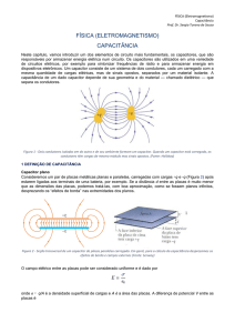 física (eletromagnetismo) capacitância