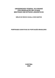 Perífrases Durativas do Português Brasileiro - Imap