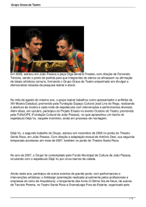Grupo Graxa de Teatro - Memorial Brasil de Artes Cênicas