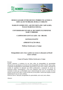 desigualdade entre ricos e pobres no acesso à educação