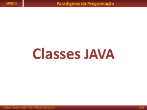 Classes Java - Dei-Isep