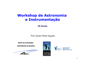 Workshop de Astronomia e Instrumentação