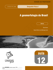 A geomorfologia do Brasil