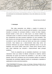 COLONIZAÇÃO NA SOCIEDADE AMAZÔNICA E SUA INFLUÊNCIA