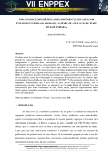 uma análise econométrica dos componentes que afetam