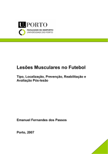 Lesões Musculares no Futebol