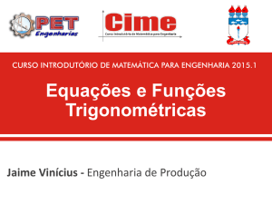 Equações e Funções Trigonométricas