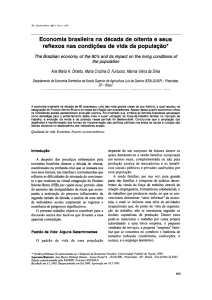 Economia brasileira na década de oitenta e seus reflexos nas