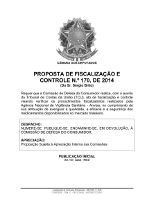 proposta de fiscalização e controle n.º 170, de 2014