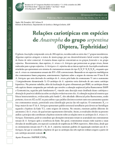 Relações cariotípicas em espécies de Anastrepha do grupo