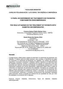 O PAPEL DO ENFERMEIRO NO TRATAMENTO DE PACIENTES