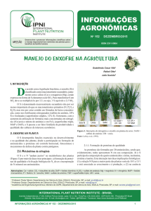 ManEjo Do EnxofRE na aGRiCultuRa - International Plant Nutrition