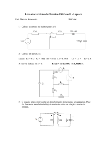 Lista de Exercícios – Circuitos II