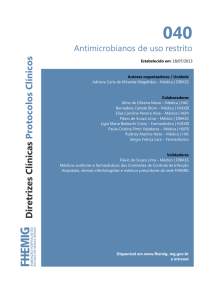 Antimicrobianos de uso restrito