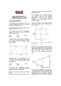 Lista de Exercícios 2 - Gabriel Mendes (1º Ano)