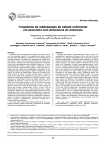 Freqüência de inadequação do estado nutricional em