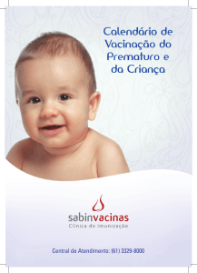 Calendário de vacinação da criança