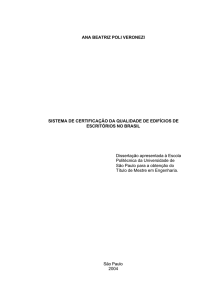 Sistema de certificação da qualidade de edifícios de