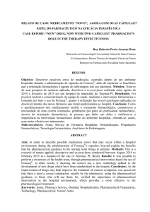 relato de caso: medicamento