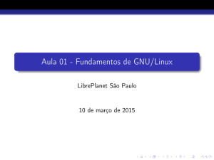 Aula 01 - Fundamentos de GNU/Linux