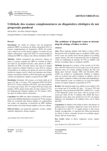 Utilidade dos exames complementares no diagnóstico etiológico de