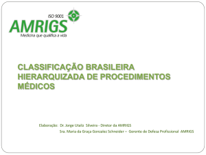 Classificação Brasileira Hierarquizada de Procedimentos Médicos