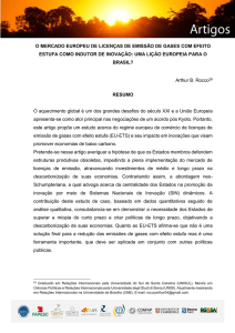 o mercado europeu de licenças de emissão de gases com efeito