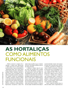 as hortaliças como alimentos funcionais