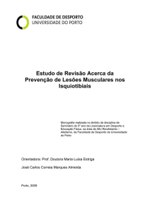 Estudo de Revisão Acerca da Prevenção de Lesões Musculares