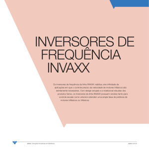 INVERSORES DE FREQUÊNCIA INVAXX