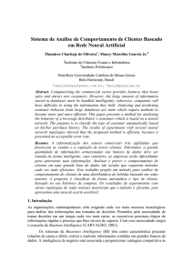 Sistema de Análise de Comportamento de Clientes Baseado em