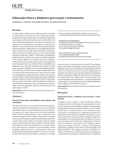 Educação física e diabetes: prevenção e tratamento